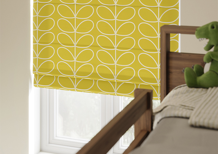 Orla Kiely Jumbo Linear Stem, Sunflower - Roman Blind - Image 5